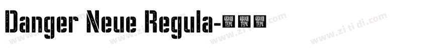 Danger Neue Regula字体转换